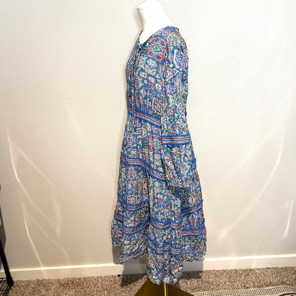 Luna Llena XL Paisley Long Sleeve Dress - Picture 5 of 7